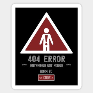 404 Love Not Found: A Hilarious Coder's Quest for Romance Sticker